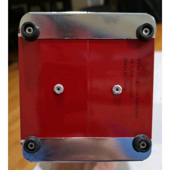 2 Vintage Coca Cola Coke Napkin Holder Dispenser 1992 Red Chrome 50s Diner Style - Picture 6 of 9